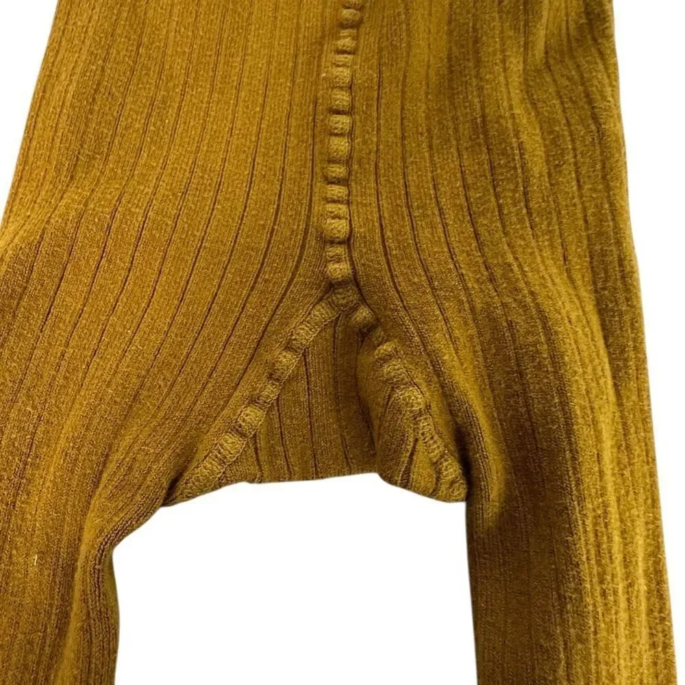 Collegien Girls Footed Tights size 8 Mustard
